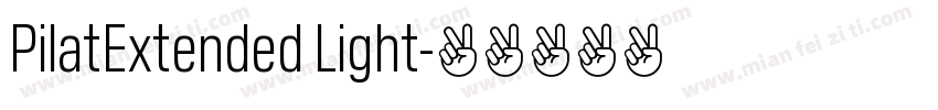 PilatExtended Light字体转换